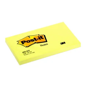 3M Post-it Bloc-notes - 127 x 76 mm - jaune néon
