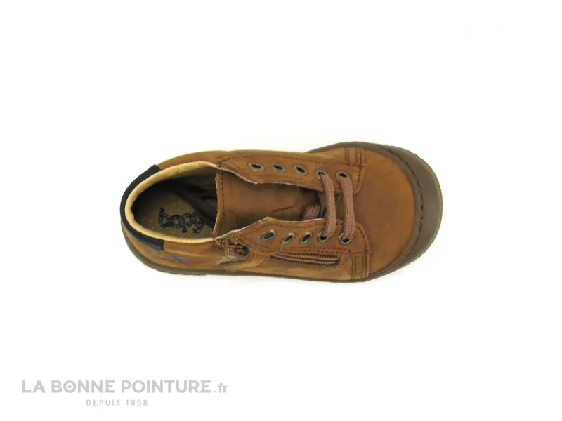 Achat chaussures Bopy Bébé Bottillon, vente Bopy JEJOC Caramel - Bottillon BEBE marron avec zip