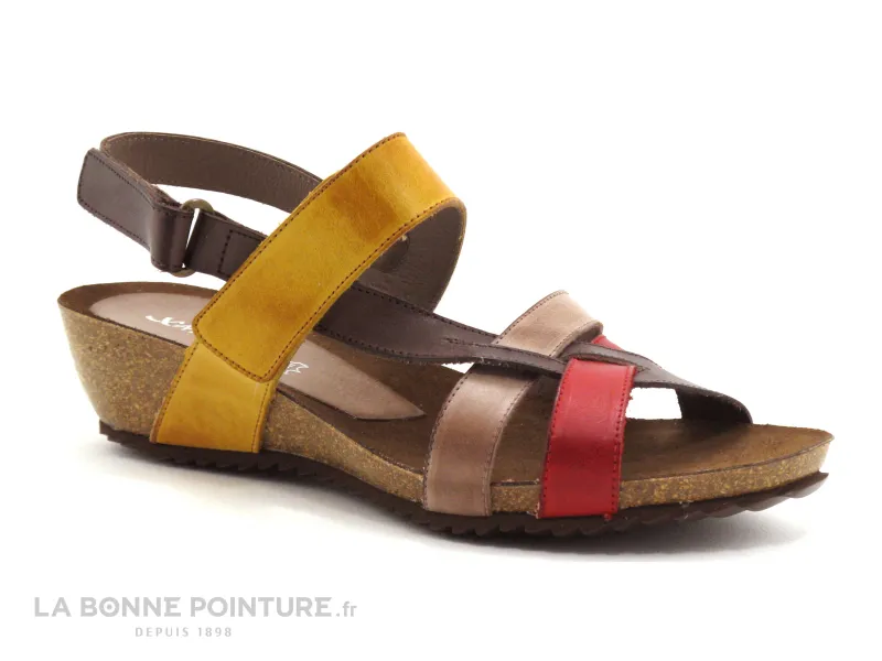 Achat chaussures Xapatan Femme Sandale et Nu-pieds, vente Xapatan 8045 Marron Multi - Nu-pieds Femme