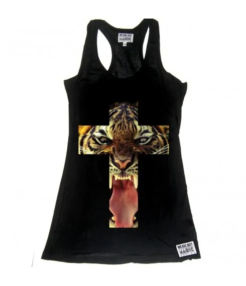 Animal Cross - Débardeur femme tiger angry