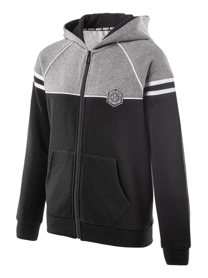 Bejo - Veste à capuche TAMIS - Noir Gris