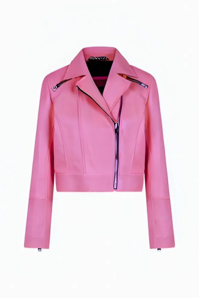 blouson en cuir avec zips perfecto