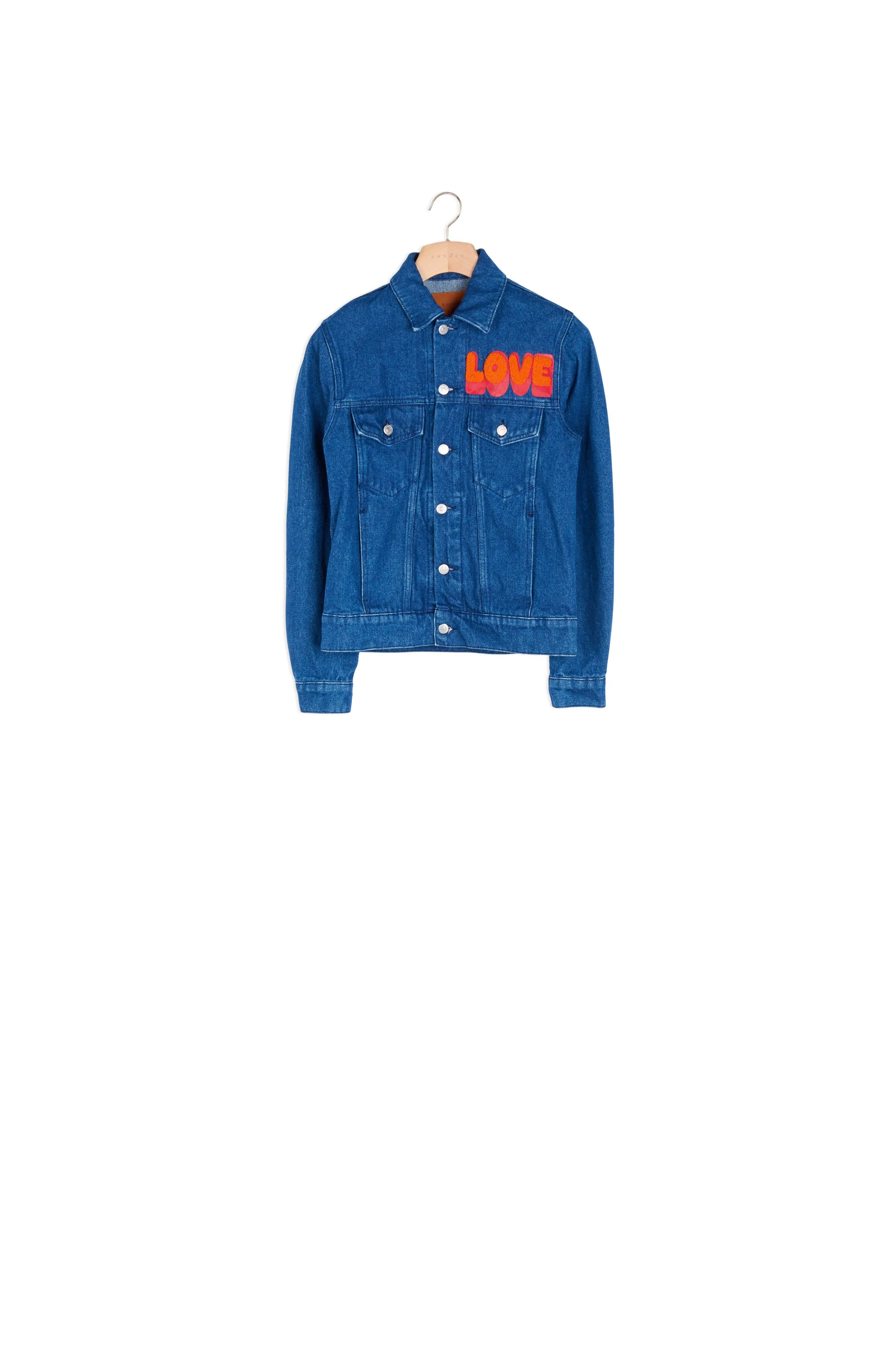 Blouson en jean avec patch