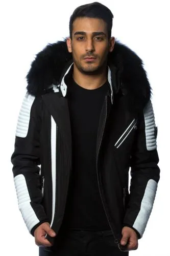 Blouson Ventiuno Ekos Noir/ Blanc col noir