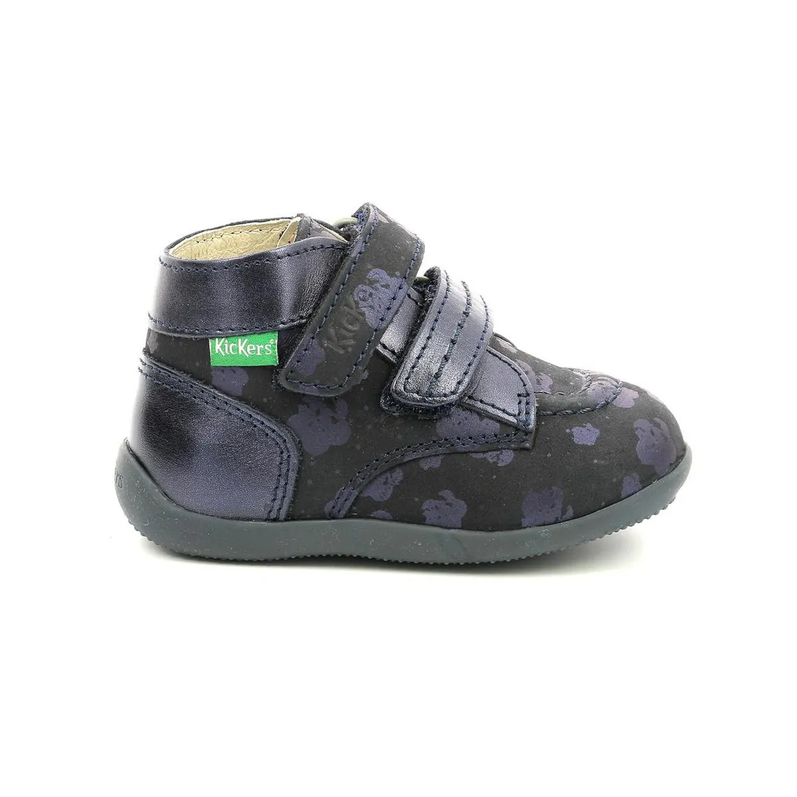 Bottillon bébé BONKRO-2 Bleu marine en cuir | 3 Suisses
