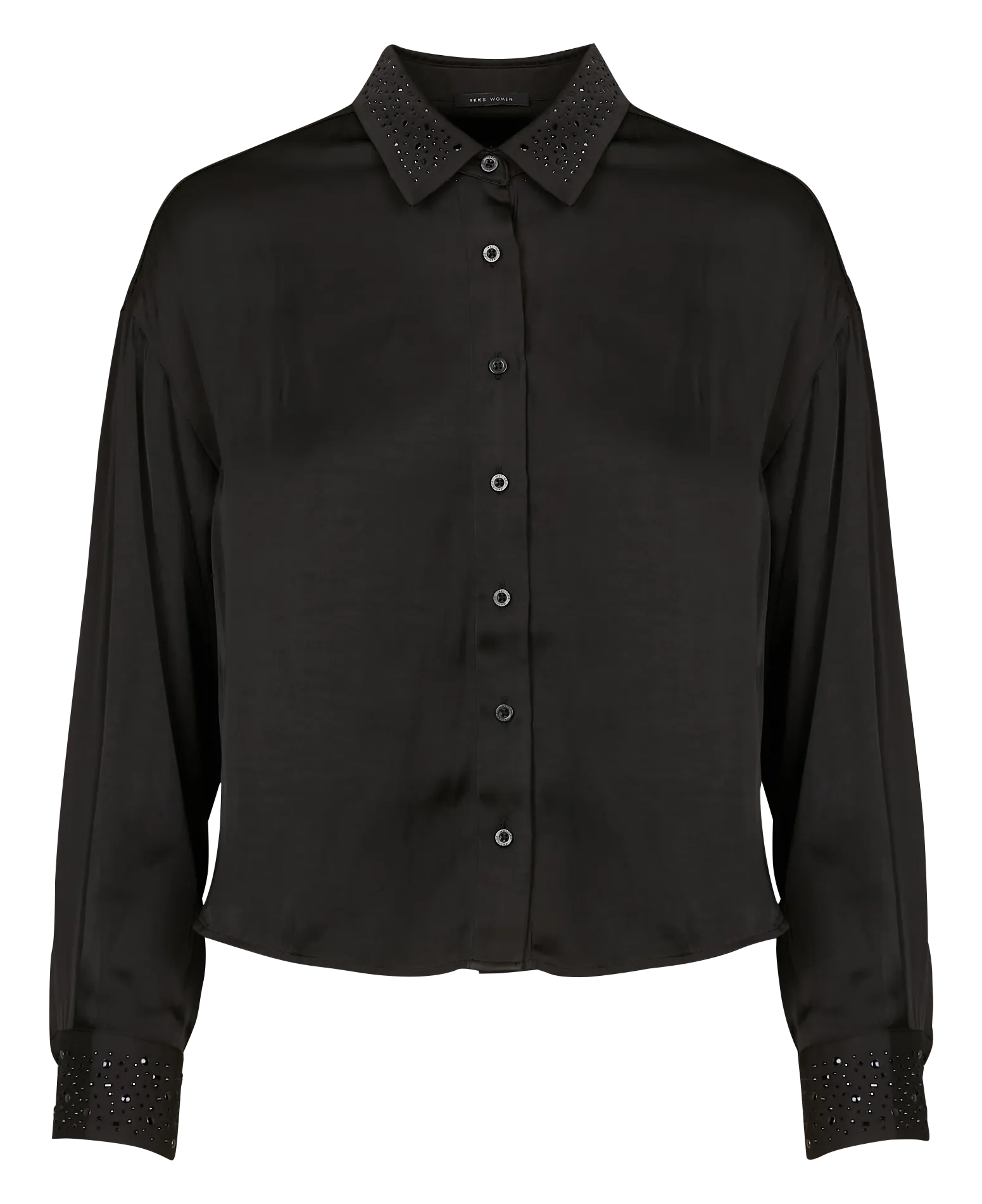 CHEMISE COL CLASSIQUE SATINéE - IKKS pour FEMME | Printemps