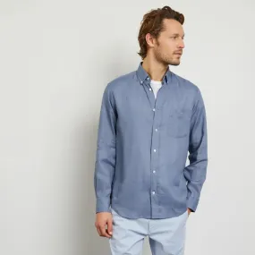 Chemise Eden Park grise en lin