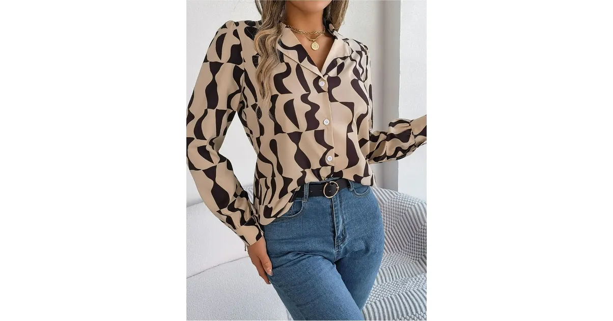 Chemise à rayures pour femme