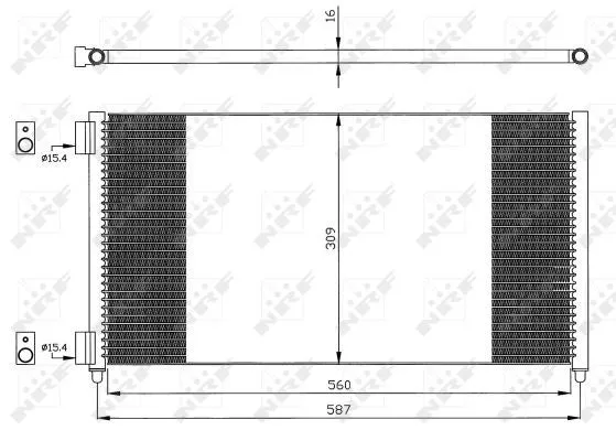 Condenseur, climatisation NRF FRANCE 35496 