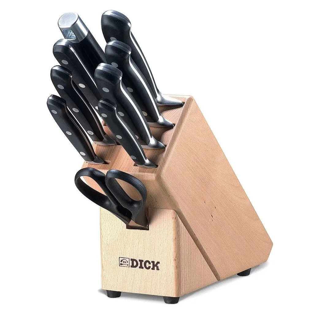 Couteaux de cuisine PREMIER PLUS avec bloc, set de 9, acier inoxydable, F.DICK ✔ 637 € ⭕ Kulina