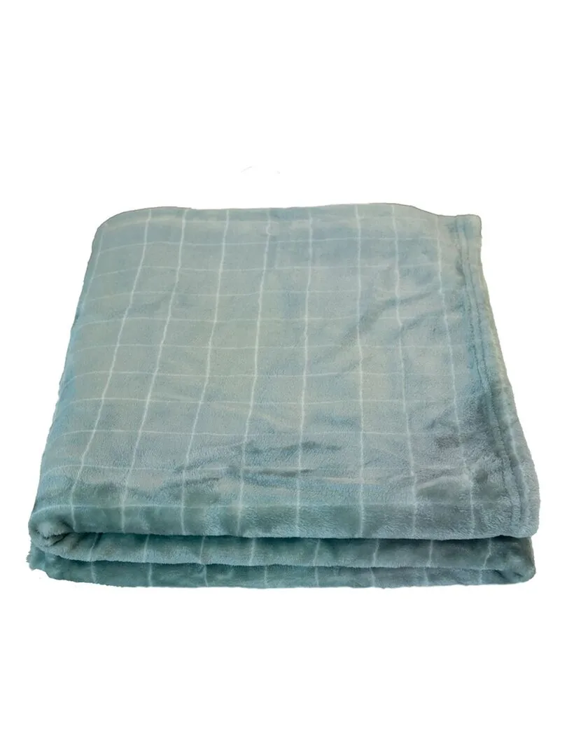 Couverture bébé à carreaux - Vert foncé