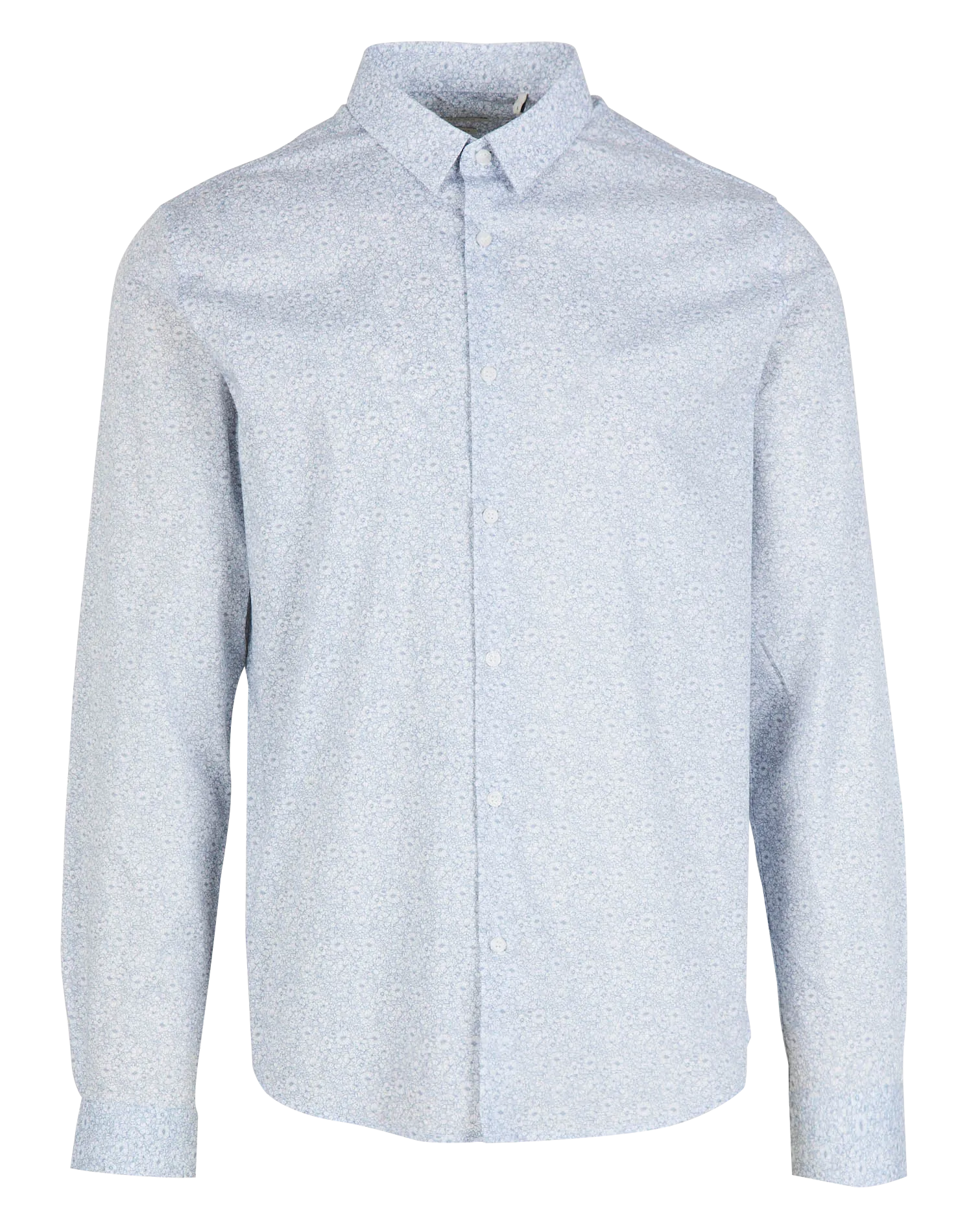 IKKS  Chemise slim imprimée en coton mélangé - Blanc