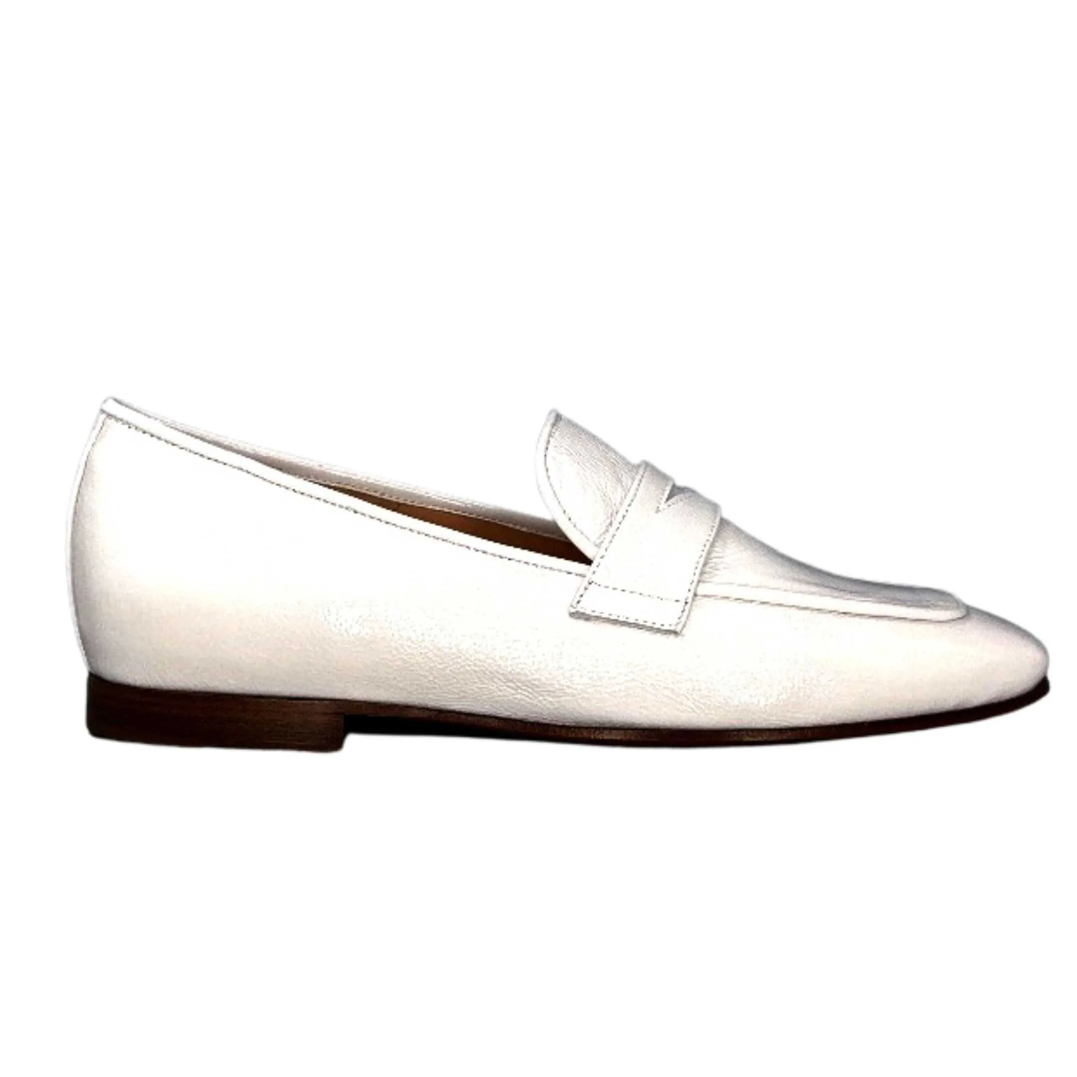 Ivoire 2103 Cuir Vernis Blanc