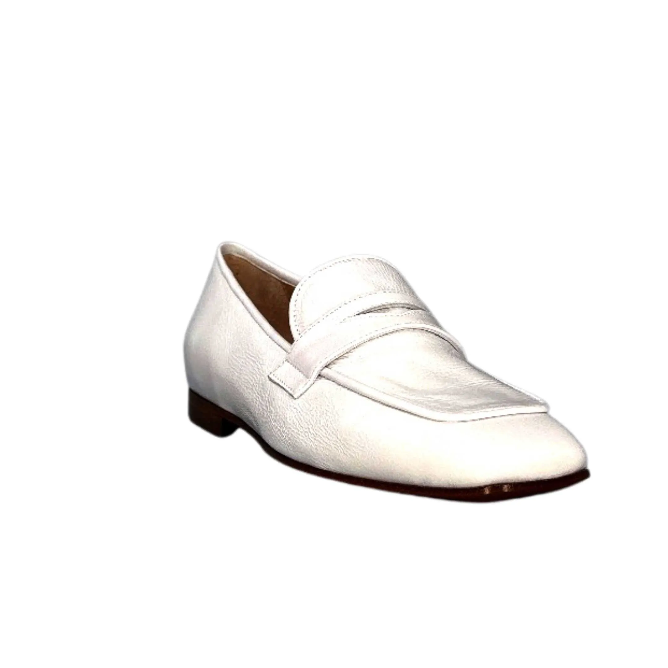 Ivoire 2103 Cuir Vernis Blanc