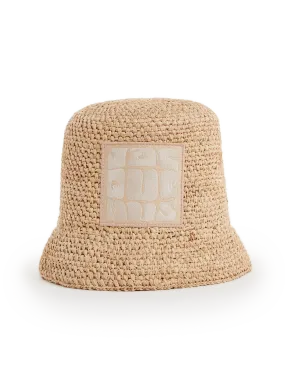 JACQUEMUS  Le bob Ficiu en raphia - Beige