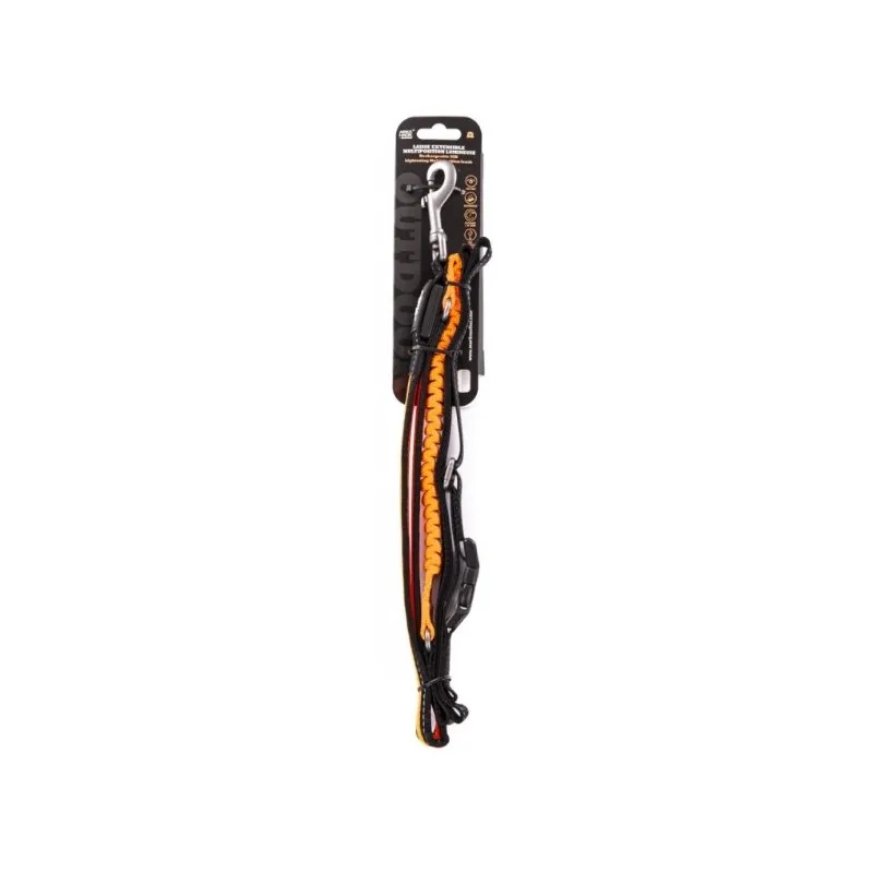 LAISSE EXTENSIBLE ORANGE 2.5-180-250CM LUMINEUSE