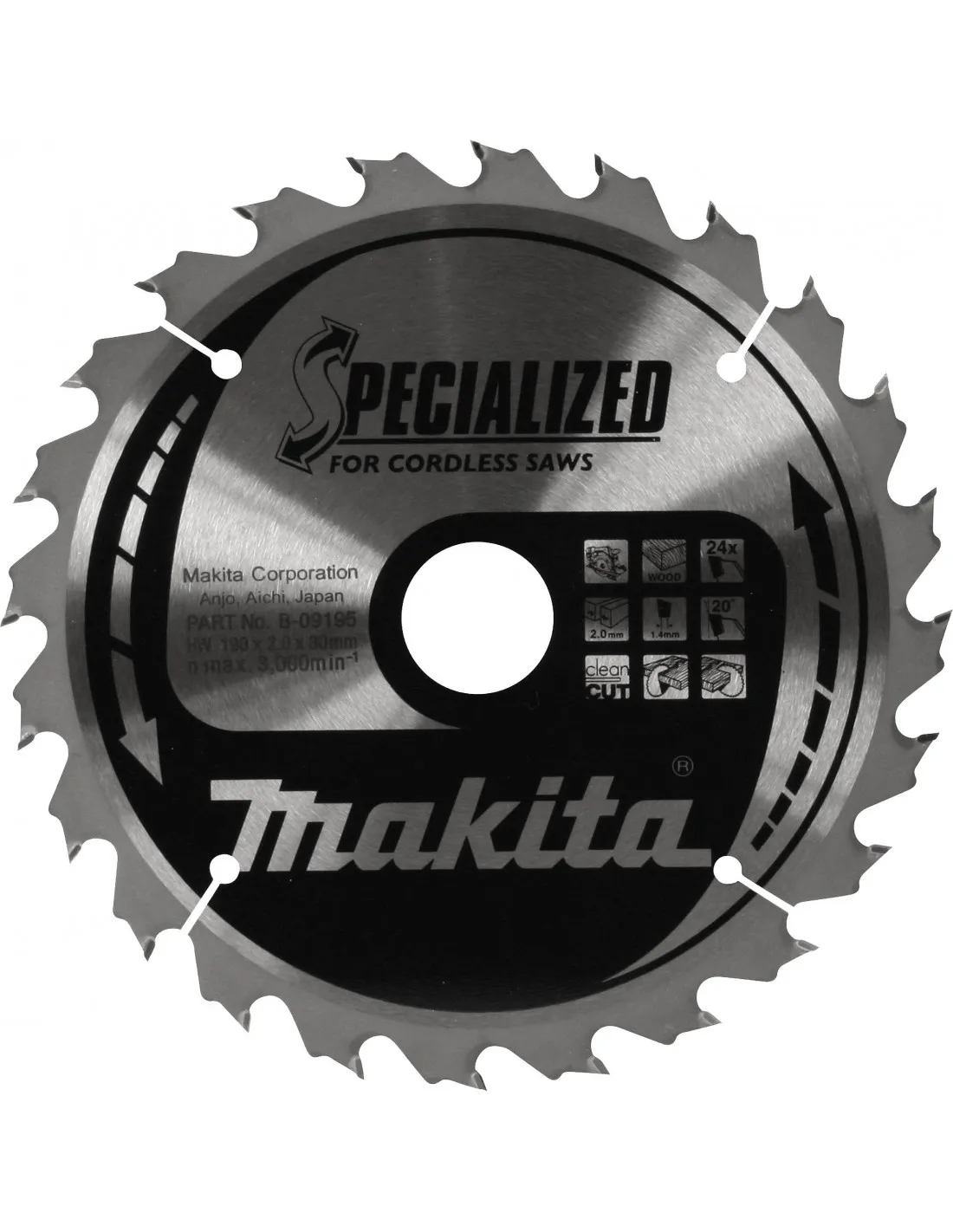 LAME TCT SPE BA 136/20/36 BOIS MAKITA B-33635