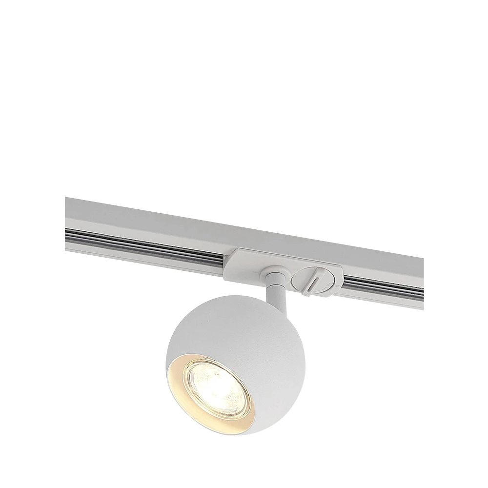 Linaro Round Spot au rail GU10 Blanc - Lindby