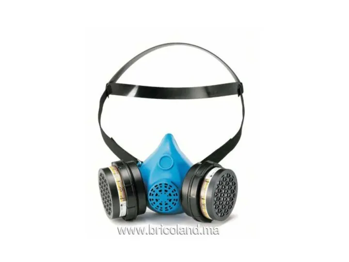 Masque de protection respiratoire double cartouche 