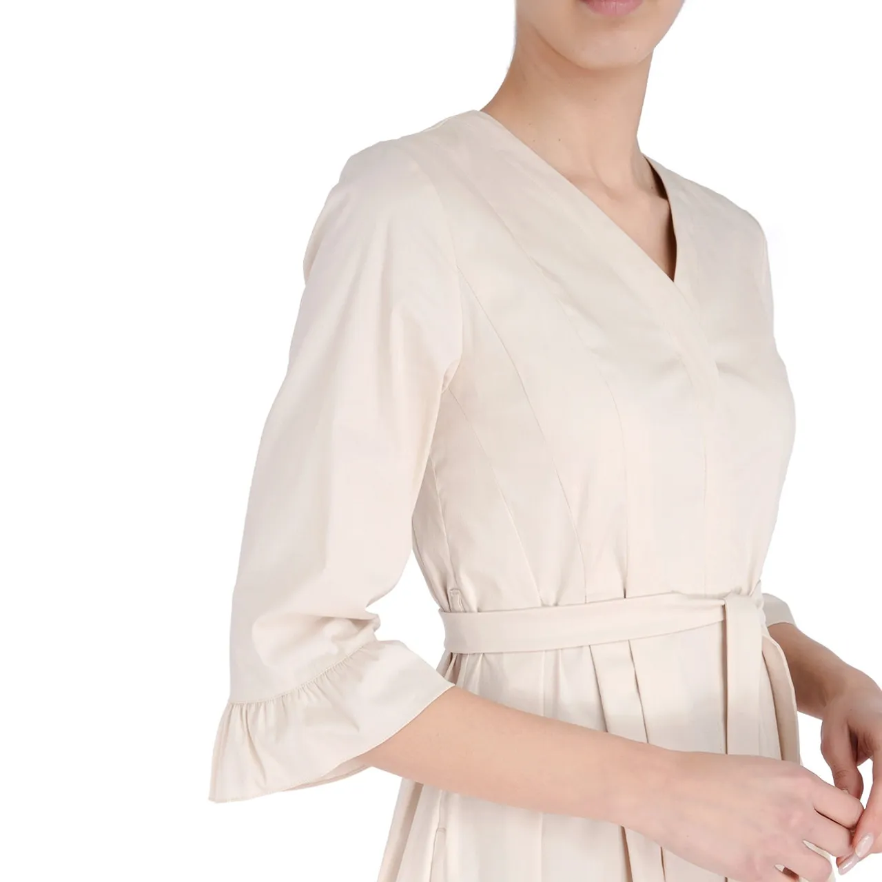 Max Mara Robe 'S' en coton ivoire
