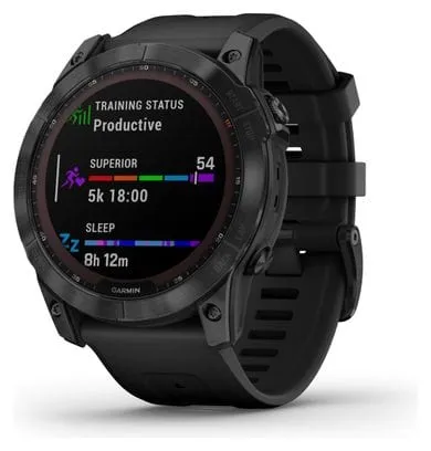 Montre de Sport Garmin Fenix 7X Sapphire Solar Noir