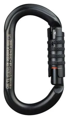 Mousqueton escalade Ok Triact Lock Petzl - Noir