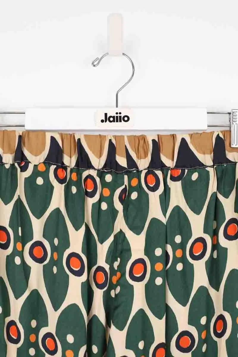 Pantalon large multicolore