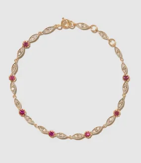 PASCALE MONVOISIN Partager  Bracelet Ava Rose Saphir  