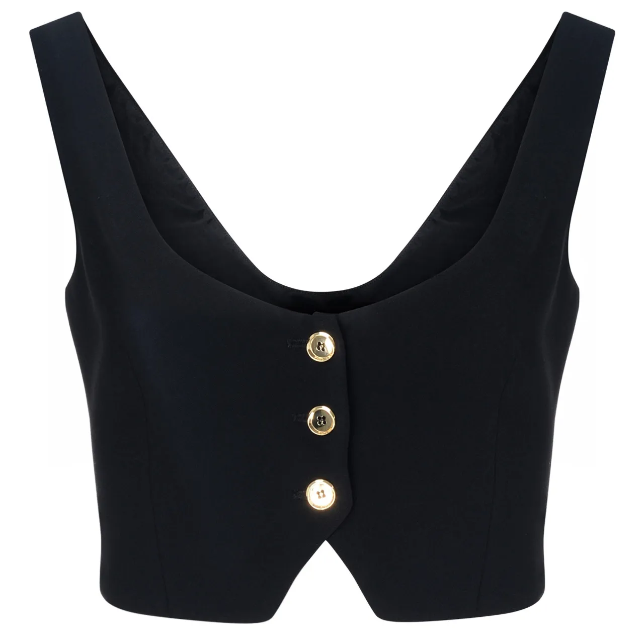 Pinko Gilet crop noir 