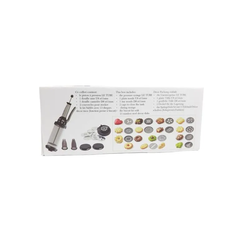 Piston à pâtisserie et Kit spécial sablés De Buyer