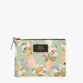 Pochette Large Wouf  21.5 cm Aida - Imprimé floral multicolore et pastel