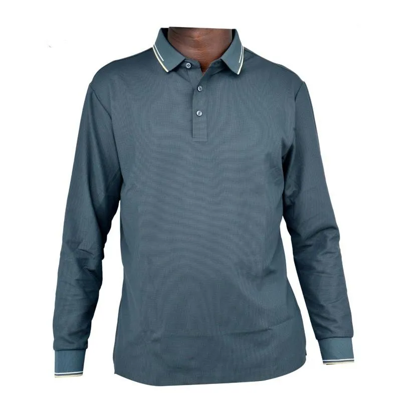 Polo gris foncé homme - Style élégant - TSH903