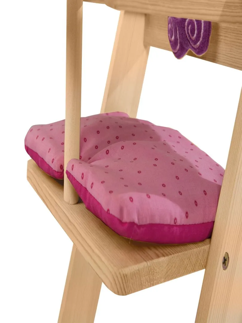 ROBA Chaise haute pour Poupée "Happy Fee" en bois - Dès 3 Ans - Naturel/Rose - N/A