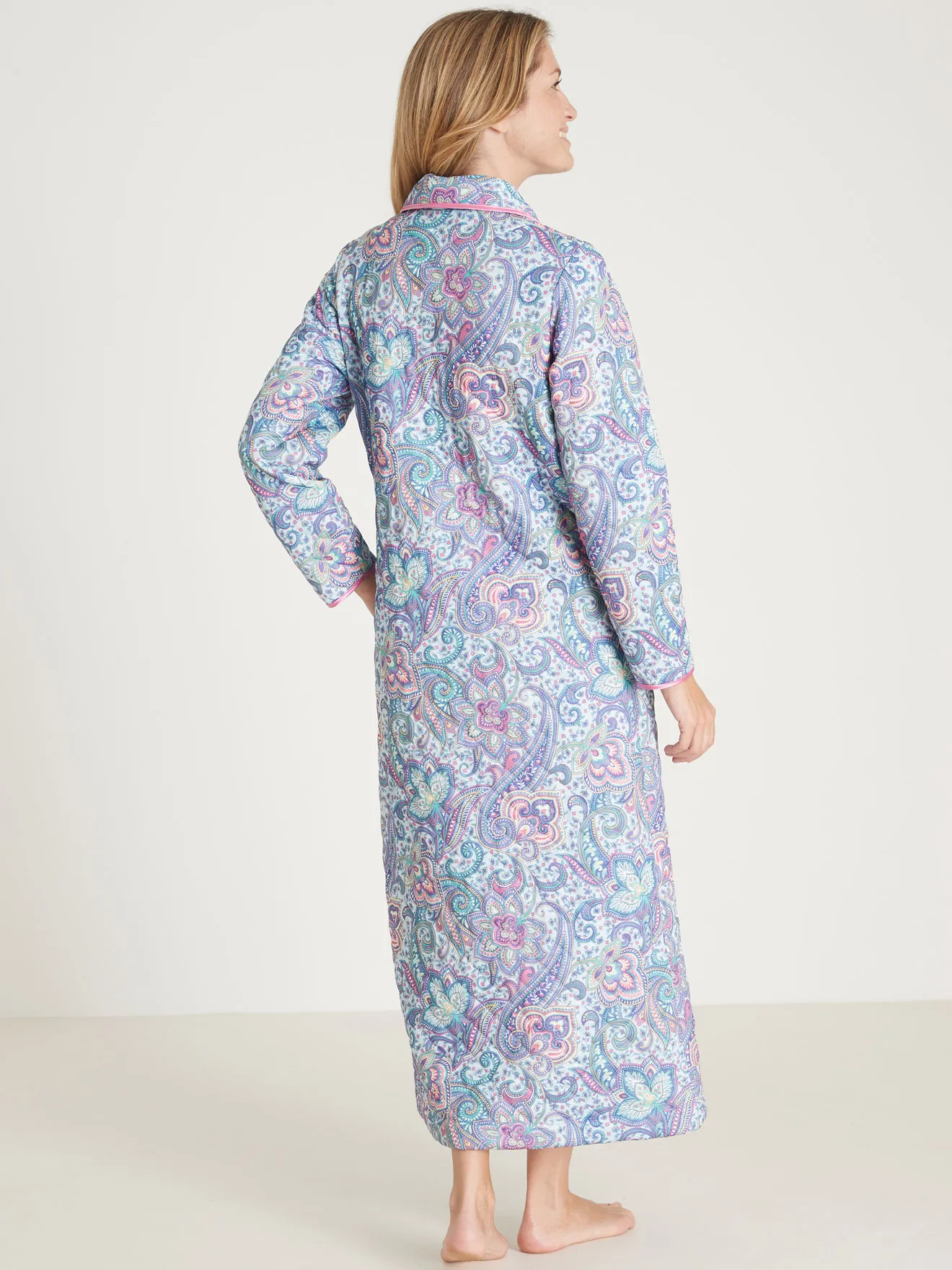 Robe de chambre classique matelassée