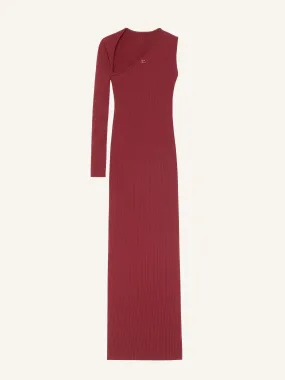 ROBE LONGUE SLASH EN MAILLE