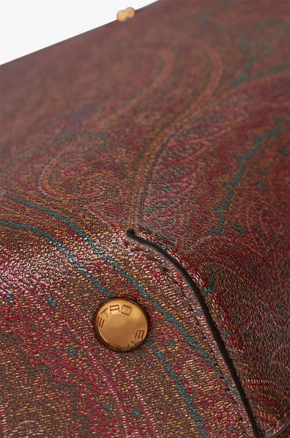 Sac cabas en toile Paisley enduite Etro Essential Small