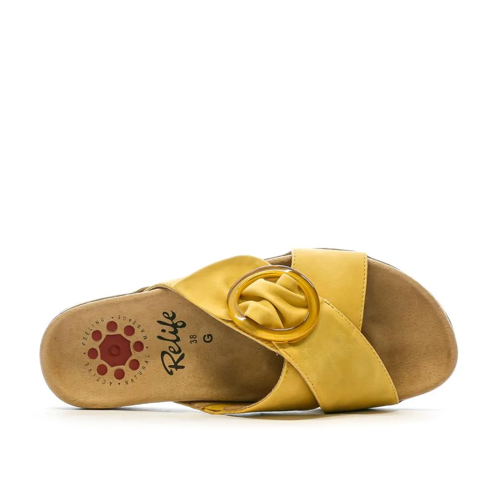 Sandales Jaune Femme RELIFE Helene