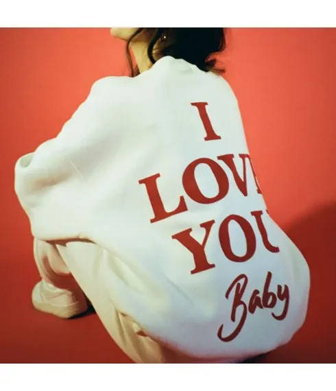 Sweat Unisexe Blanc I Love you Baby