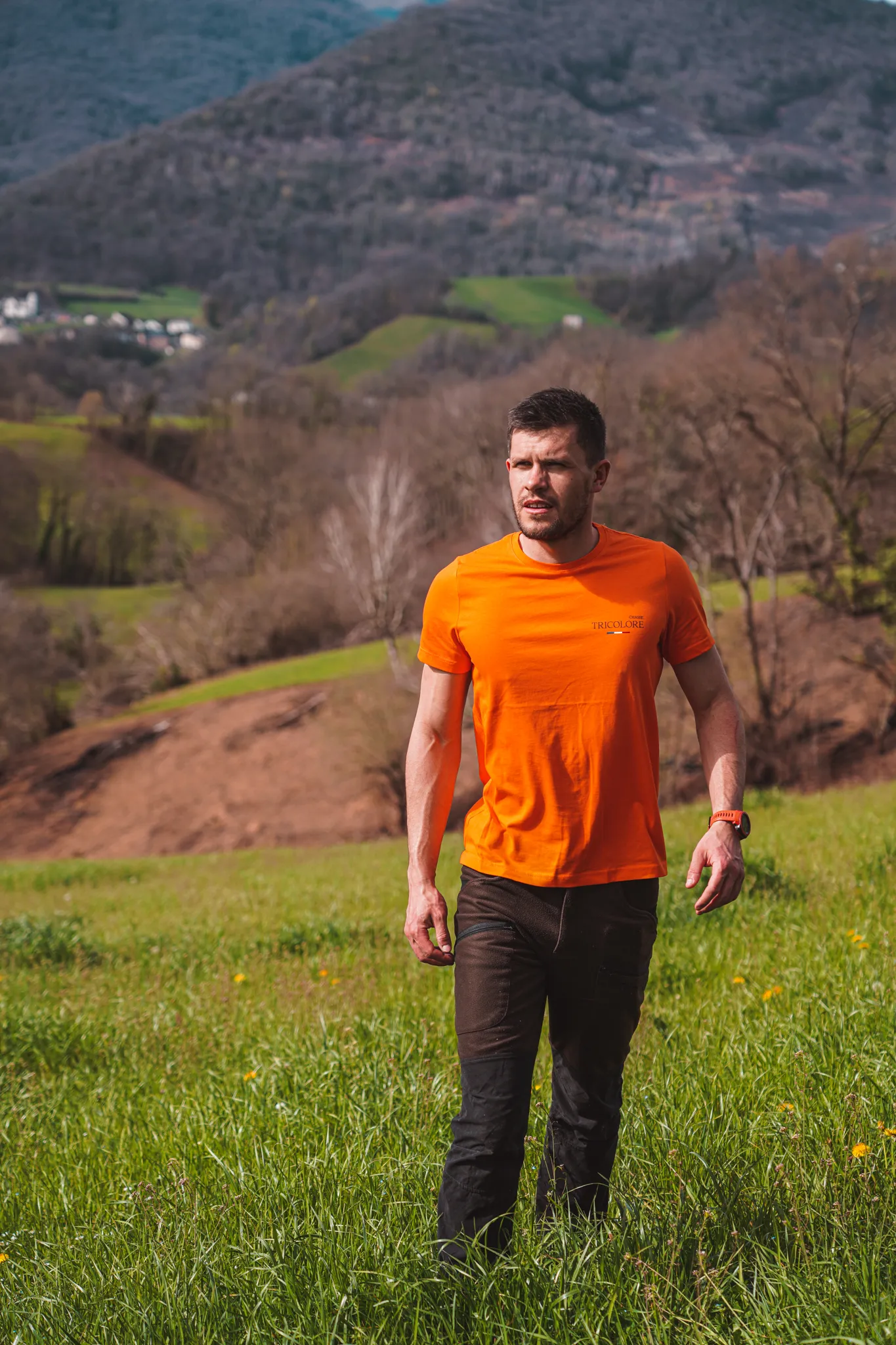 T-Shirt « Les Valeurs Tricolores » - Orange - Chasse Tricolore