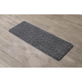 Tapis 45x120cm gris fonce