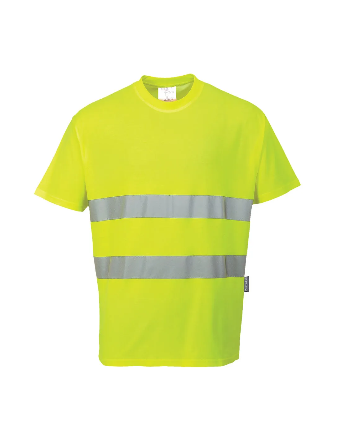 Tee-shirt confort coton couleur : Jaune taille M - PORTWEST - - S172YERMPORTWEST