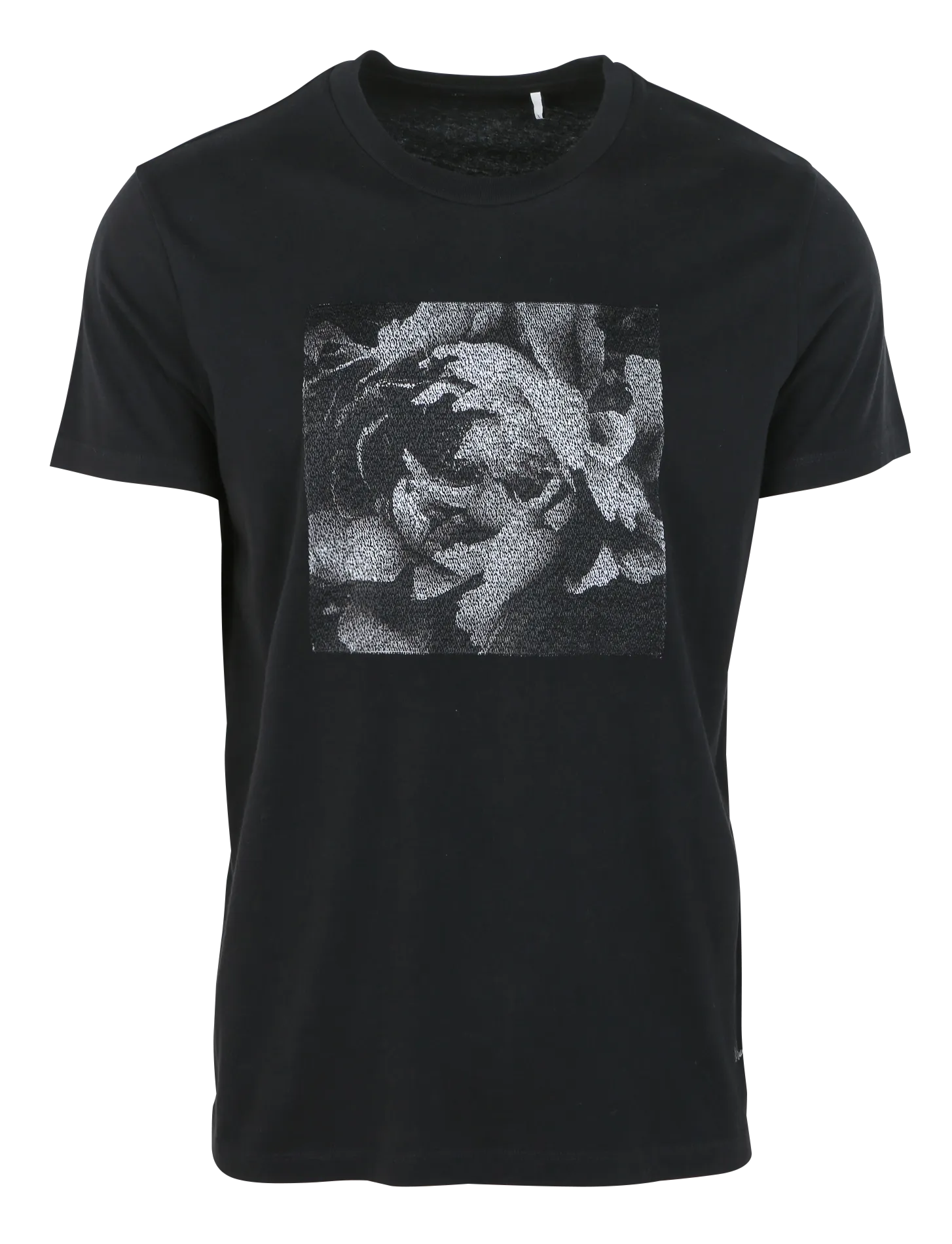 TEE-SHIRT DROIT COL ROND EN COTON BRODé - IKKS pour HOMME | Printemps
