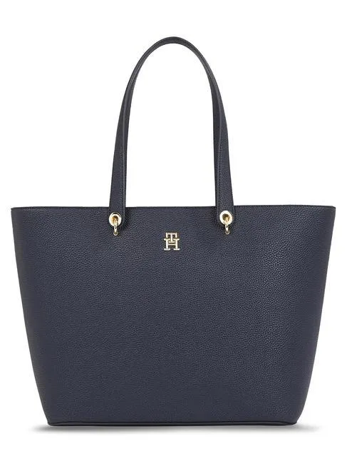 Tommy Hilfiger Th Emblem Cabas Épaule Bleu De L'espace - Achetez À Prix Outlet!